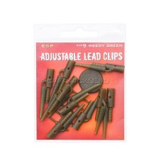 Безопасные клипсы ESP Adjustable Lead Clip Weedy Green