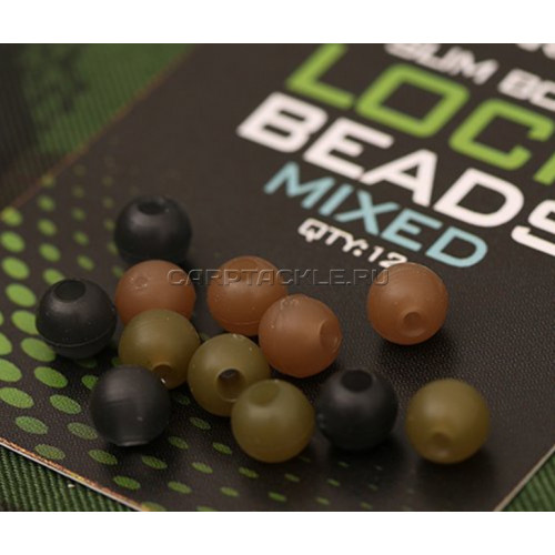 Резиновые бусины Gardner Lock Beads Bore Mixed