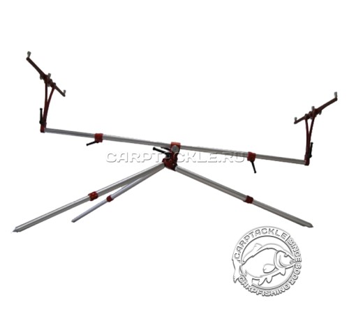 Род-под на три удилища Meccanica Vadese Technick 3 Rods Steel / Red