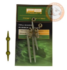 Набор для оснастки PB Products Heli-Chod Rubber & Beads Gravel 3pc