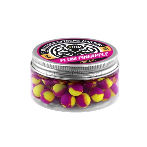 Плавающие бойлы 12мм FFEM Pop-Ups Plum Pineapple 12mm Слива с Ананасом