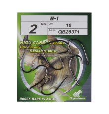 Крючки карповые черный никель Hayabusa H-1