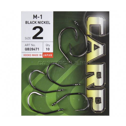 Крючки карповые черный никель Hayabusa M-1