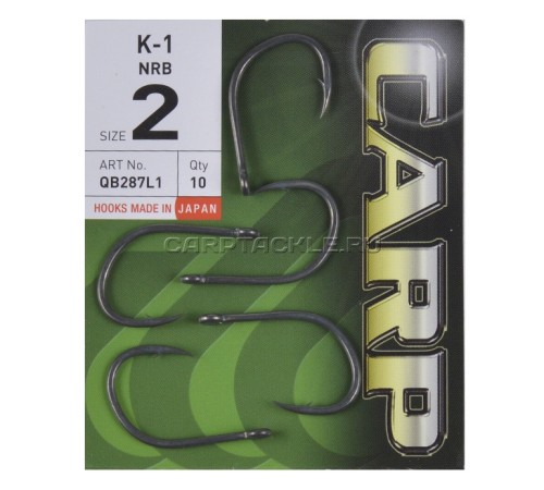 Крючки карповые c тефлоновым покрытием Hayabusa K-1 NRB