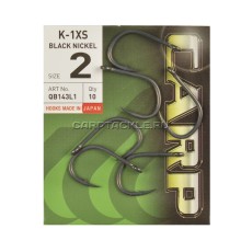 Крючки карповые черный никель размер №2 Hayabusa K-1 XS