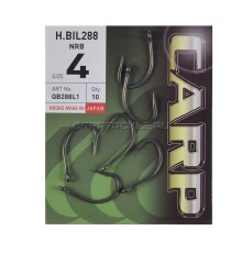 Крючки карповые с тефлоновым покрытием размер №4 Hayabusa H.BIL288