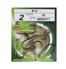 Крючки карповые черный никель Hayabusa P-2