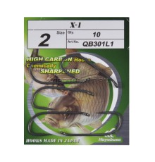 Крючки карповые черный никель Hayabusa X1