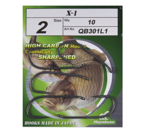Крючки карповые черный никель Hayabusa X1