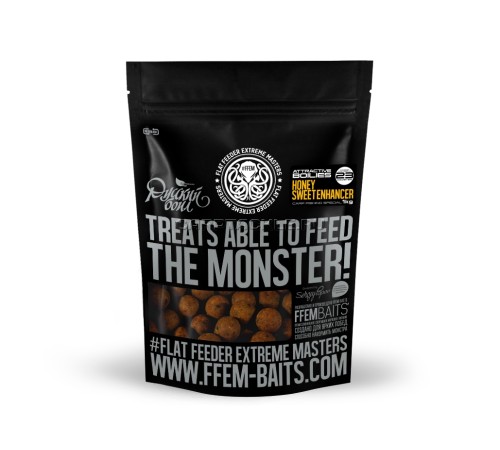 Тонущие бойлы 23мм FFEM Русский Бойл Super Honey 23 mm 1kg Мед