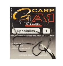 Крючки карповые размер №1 Gamakatsu G-Carp A-1 Specialist PTFE
