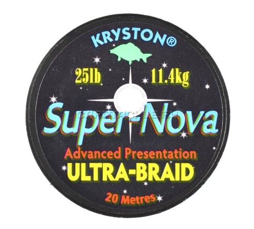 Поводковый материал Kryston Super Nova Camou Ultra Braid 25lb