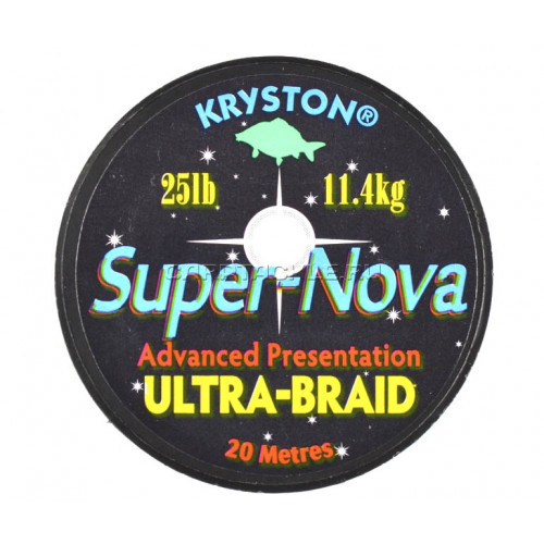 Поводковый материал Kryston Super Nova Camou Ultra Braid 25lb