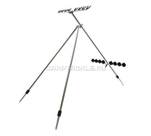 Подставка трипод под удилища Meccanica Vadese Mico серебро