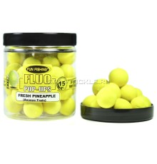 Плавающие бойлы Fun Fishing FLUO Fresh Pineapple (Ananas Frais) Jaune Pop-Ups 15mm