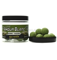 Тонущие бойлы 18мм Fun Fishing Amour Blanc-Bouillettes Herbe Gazon 18mm 300g Трава