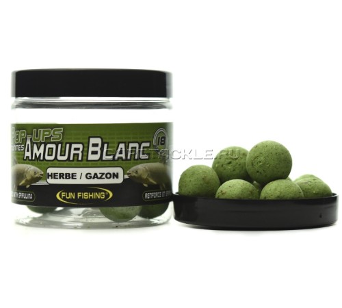 Тонущие бойлы Fun Fishing Amour Blanc-Bouillettes Herbe Gazon
