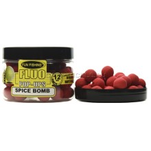 Плавающие бойлы Fun Fishing FLUO Rouge Spice Bomb Pop-Ups 12mm