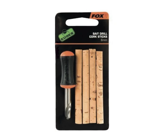 Сверло и пробковые вставки FOX BAIT DRILL & CORK STICKS 6mm