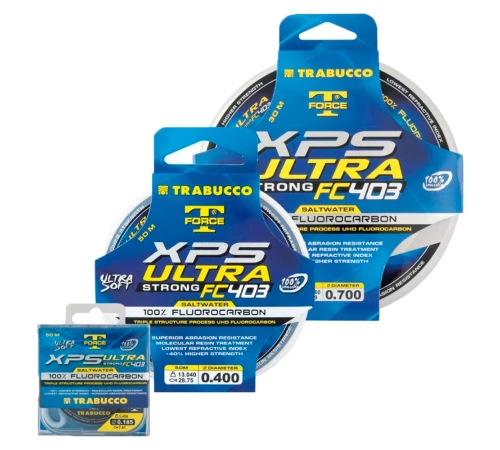 Леска флюорокарбон Trabucco T-Force Xps Ultra Strong FC403 Saltwater