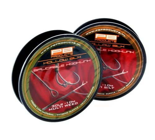 Поводковый материал PB Products HOLLOW SILK Splicable Hooklink