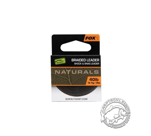 Плетеный шок-лидер Fox EDGES Naturals Braided Leader