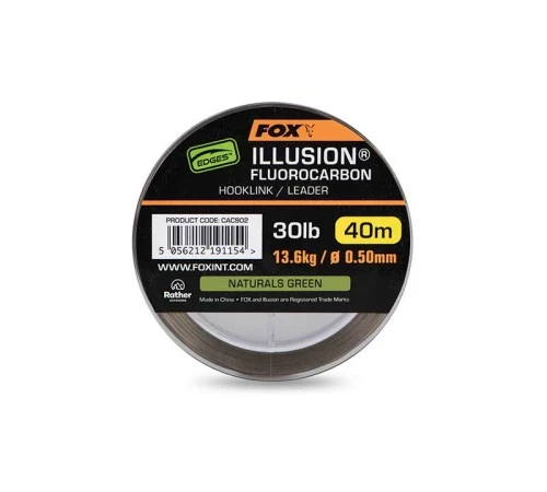  Флюорокарбоновый поводковый материал Fox Illusion Fluorocarbon Hooklink/Leader
