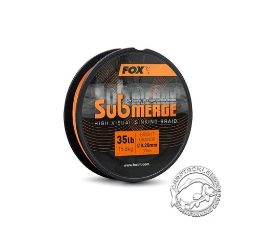 Леска плетеная Fox Submerge Orange Sinking Braid