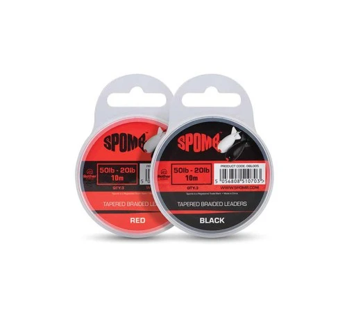 Плетеные конусные шок-лидеры Spomb х 3 0.20-0.38mm