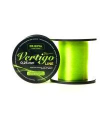 Леска нейлоновая De-Nova Carp Tackle Vertigo Yellow 0,23mm 1200m
