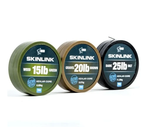 Поводковый материал Nash Skinlink Semi-Stiff