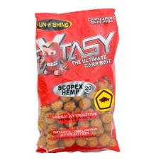 Тонущие бойлы Fun Fishing Extasy Bouillettes Scopex & Hemp 20mm 800gr
