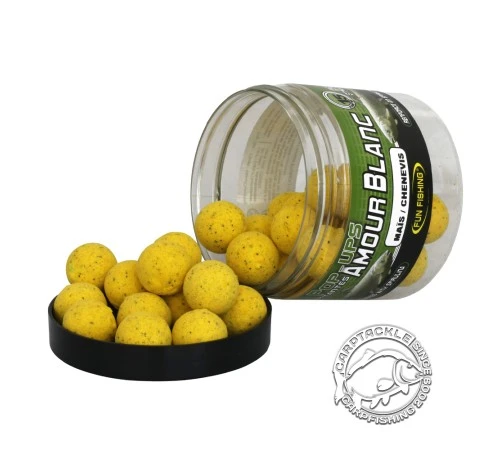 Бойлы плавающие Fun Fishing Amour Blanc Pop-Ups Mais/Chnevis 15mm