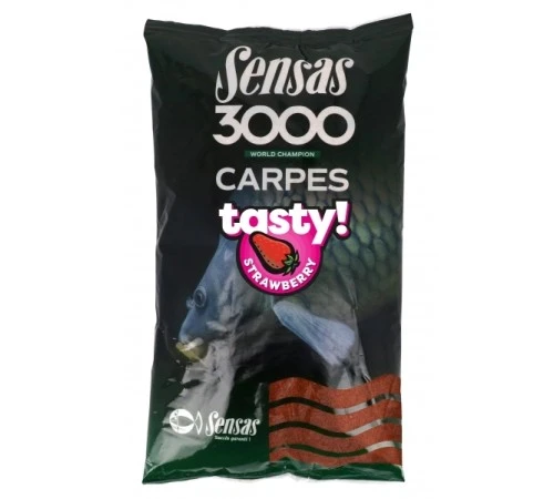Прикормка Sensas 3000 CARP TASTY Strawberry