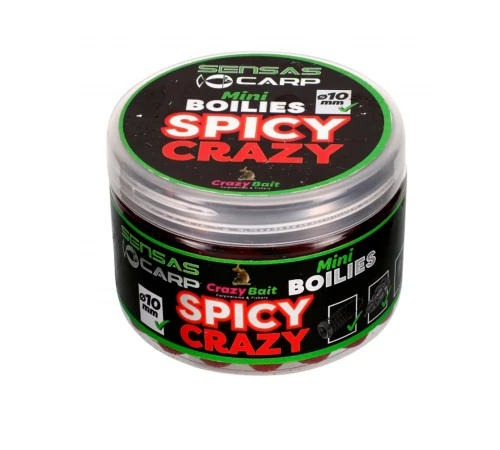 Бойлы тонущие Sensas Crazy Bait Mini Boilies Spicy Crazy 10mm