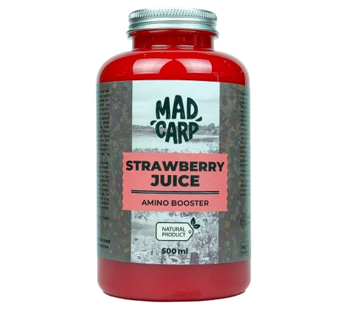 Амино бустер Mad Carp Baits Strawberry Juice 500ml