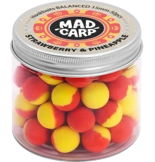 Бойлы насадочные Mad Carp Baits Balanced Strawberry & Pineapple