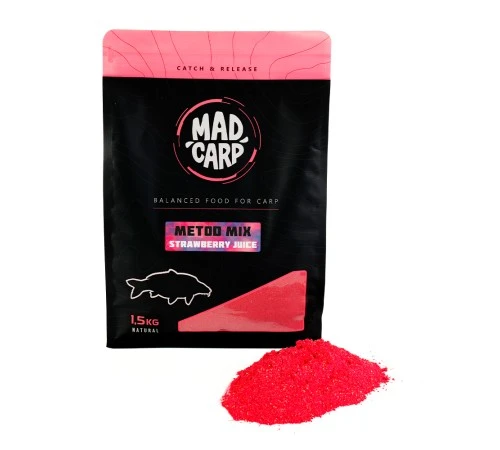 Метод-микс Mad Carp Baits Strawberry Julce 1.5кг