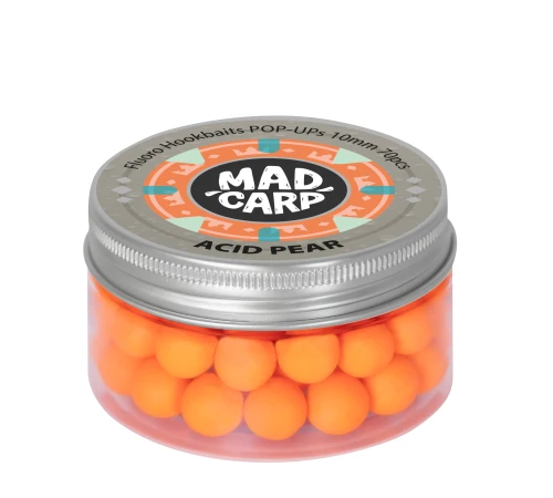 Плавающие бойлы Mad Carp Baits Fluoro POP-UP Acid Pear