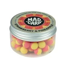 Плавающие бойлы Mad Carp Baits Fluoro POP-UP Strawberry & Pineapple
