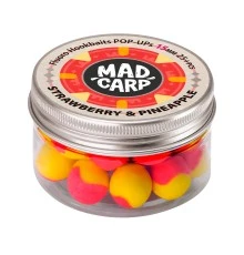 Плавающие бойлы Mad Carp Baits Fluoro POP-UP Strawberry & Pineapple 15mm