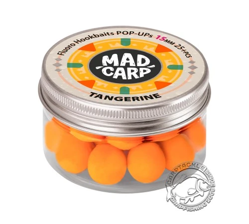 Плавающие бойлы Mad Carp Baits Fluoro POP-UP Tangerin