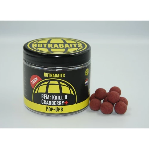 Бойлы плавающие 12мм Nutrabaits Shelf-Life Pop-Ups BFM Krill&Cranberry 12mm