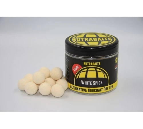 Бойлы плавающие 12мм Nutrabaits Alternative Hookbait Pop-Ups White Spice 12mm