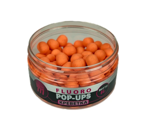 Плавающие бойлы 777 Baits Fluoro Pop-Up Shrimp (Креветка) 12*14mm
