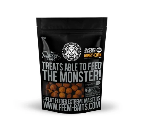 Растворимые бойлы 22мм FFEM SOLUBLE BOILIES HONEY CORN 22mm