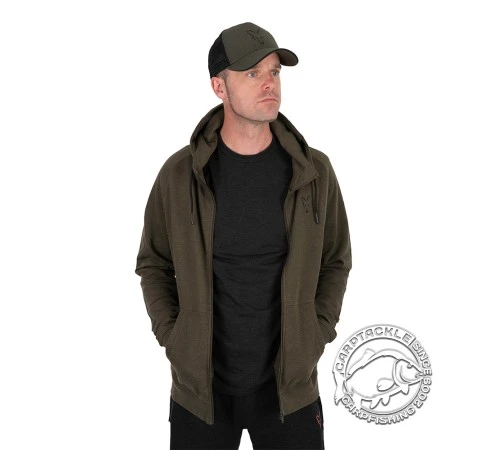 Толстовка зелено-черная с капюшоном FOX Collection LW