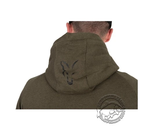 Толстовка зелено-черная с капюшоном FOX Collection LW