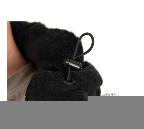 Черно-оранжевая куртка с шерпа-флисом Fox Collection Sherpa Jacket Black & Orange