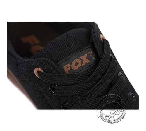 Черные парусиновые кеды Fox Black Canvas Shoe sz
